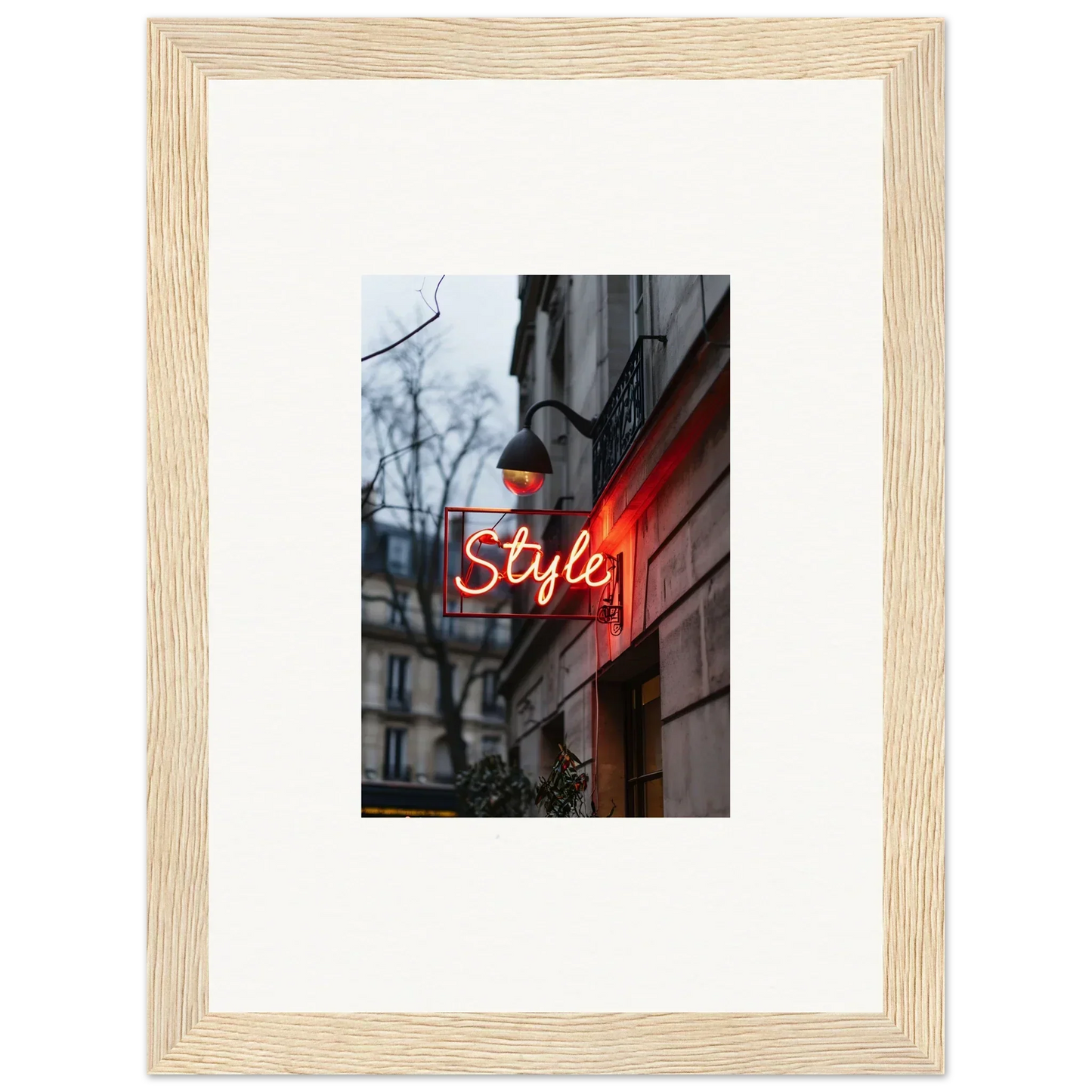 Framed neon Style sign photo for trendy room decoration and drift dreams vibe