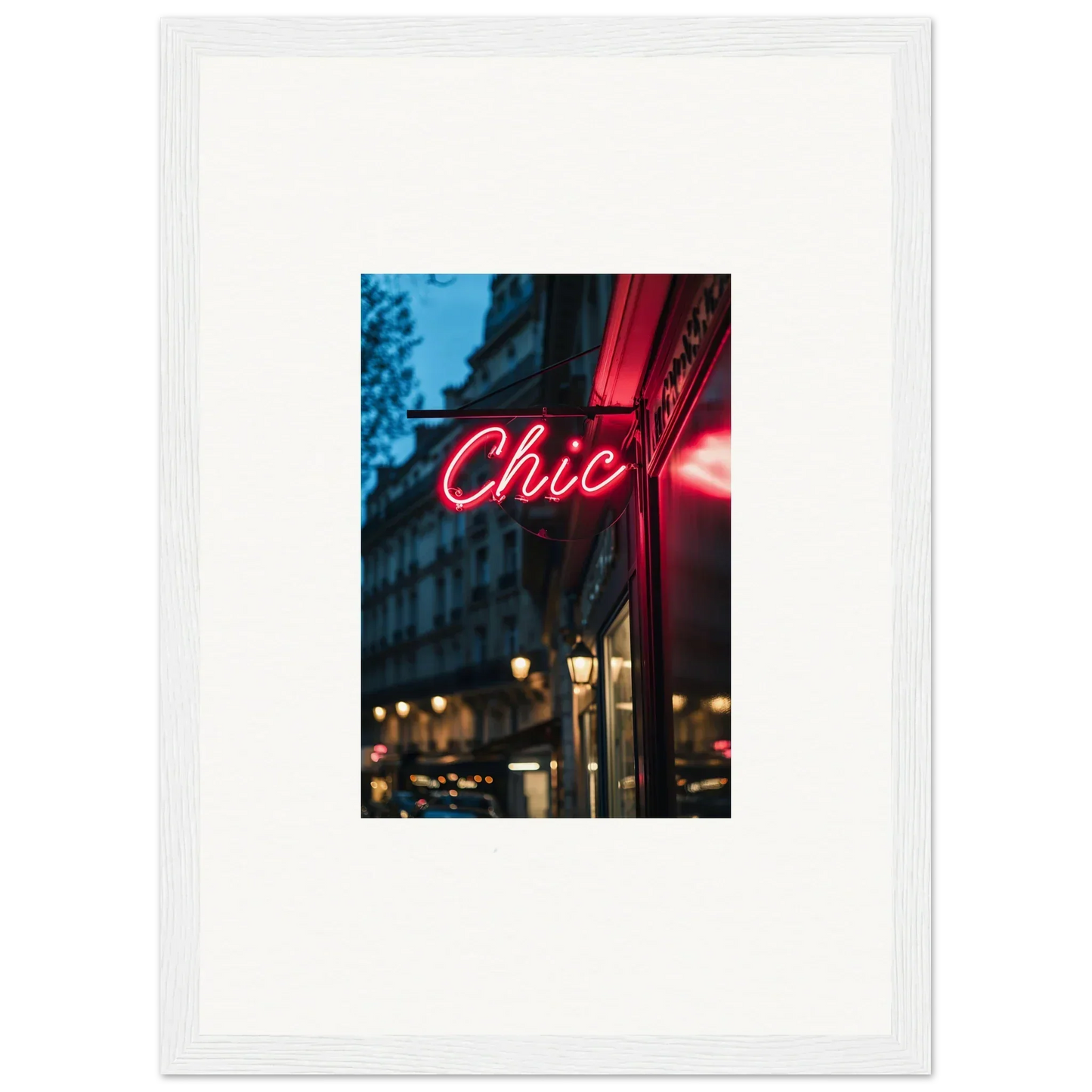 Chic neon sign in cursive red from Neon Urban Whispers for a stylish urban vibe