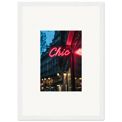 Chic neon sign in cursive red from Neon Urban Whispers for a stylish urban vibe