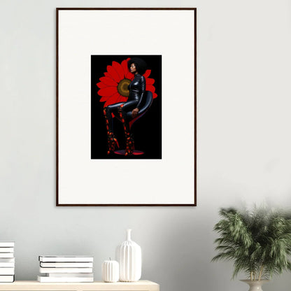 Framed canvas print of Petal Goddess art for stylish room decoration