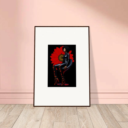 Stylized Petal Goddess artwork on canvas print for vibrant room decoration