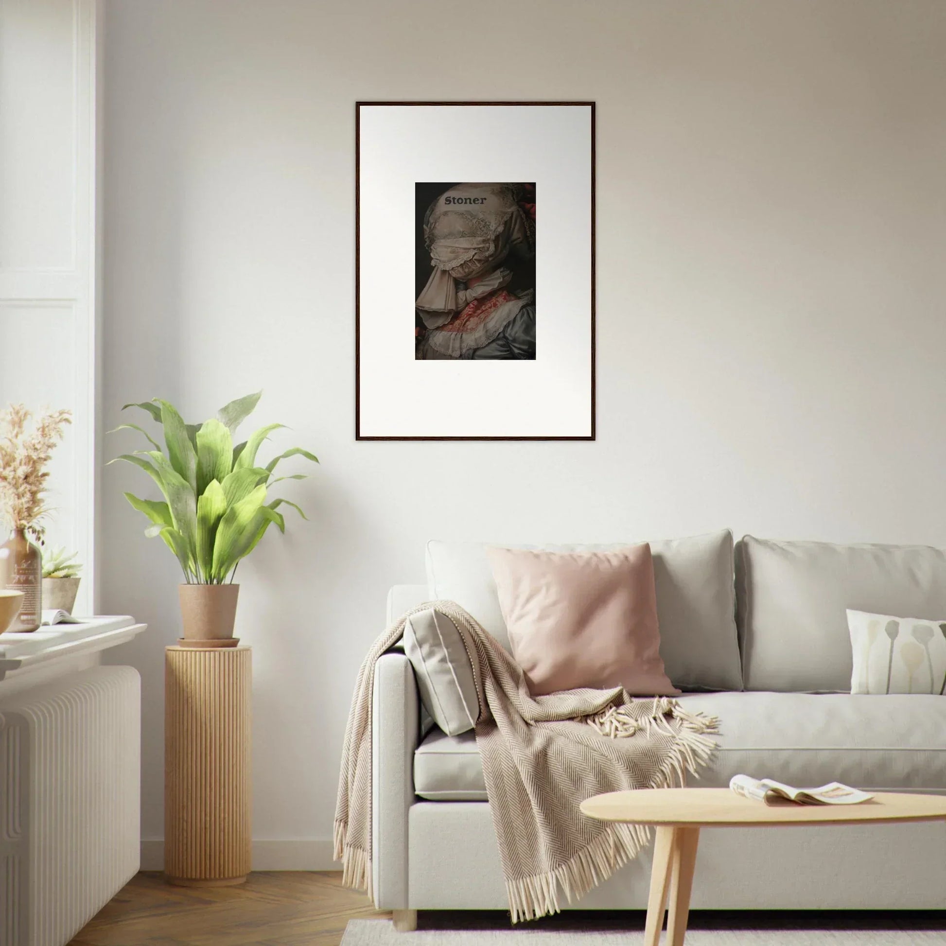 Framed canvas print of Obscured Orchid Reverie for stunning room decoration