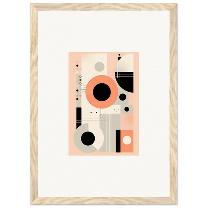 Abstract geometric artwork in coral pink, black, and gray from Odyssey Dreamscape Unveiled