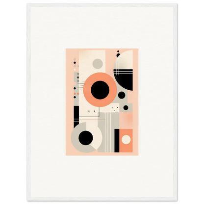 Abstract geometric artwork in peach, black, and gray from Odyssey Dreamscape Unveiled