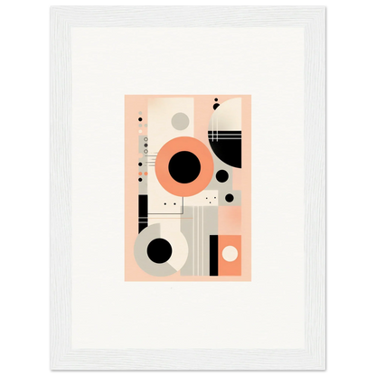 Abstract geometric artwork in coral pink, black, and gray for Odyssey Dreamscape Unveiled