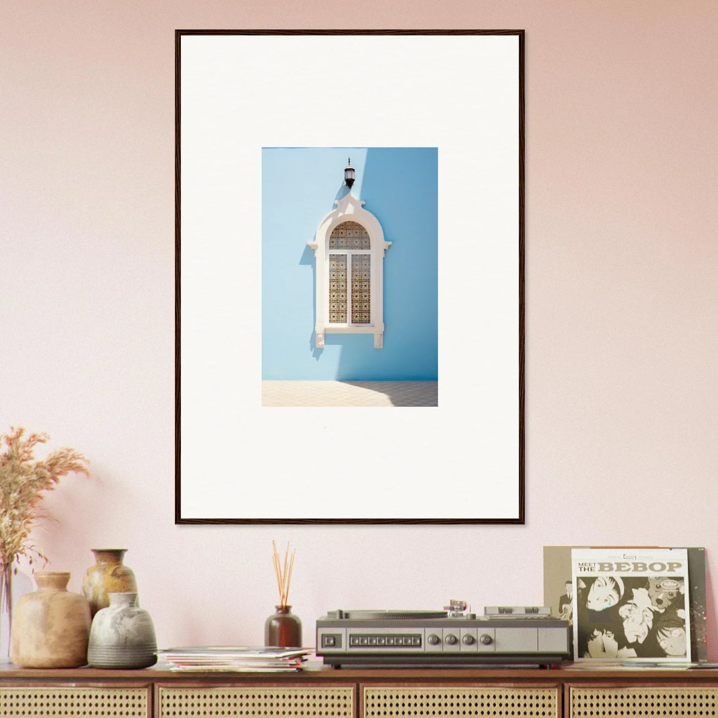 Framed photograph of a Mediterranean window for the Opalescent Odyssey special edition art™