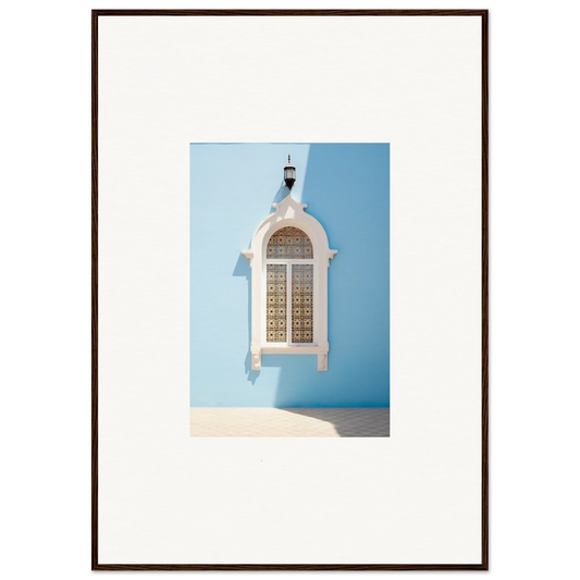 White ornate window in Mediterranean style from Opalescent Odyssey special edition art™