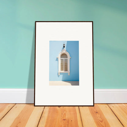 Framed photograph of an architectural window in Opalescent Odyssey special edition art™