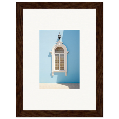 White ornate window with decorative metalwork in Opalescent Odyssey special edition art