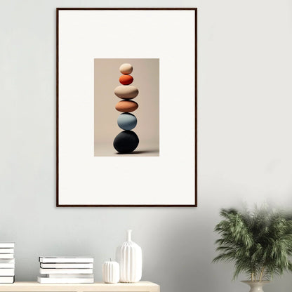 Balanced earth-tone stones in Orb Reverie special edition art for a premium framed wall