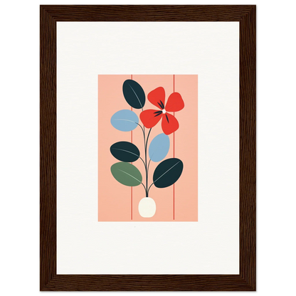 Stylized floral illustration for room decor, part of Painterly Flora Imbibed collection