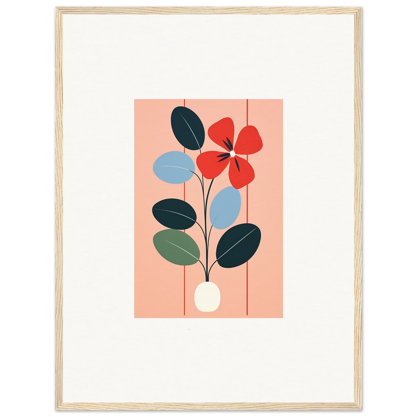 Framed wall art of colorful flower bouquet, perfect for flora imbibed room decor