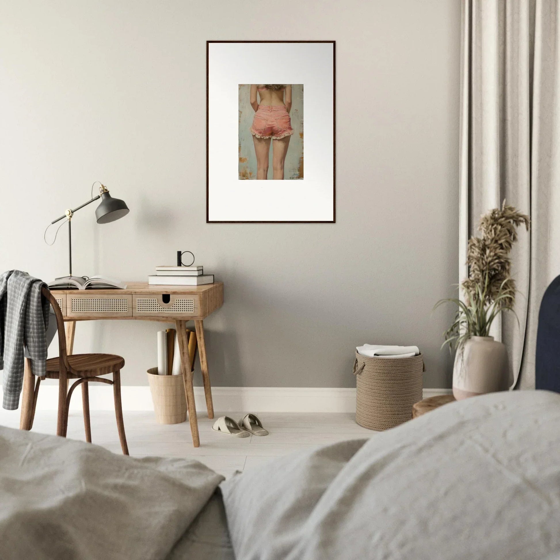 Nude back and buttocks canvas print for stylish Room Decoration with Blossom Elation vibe