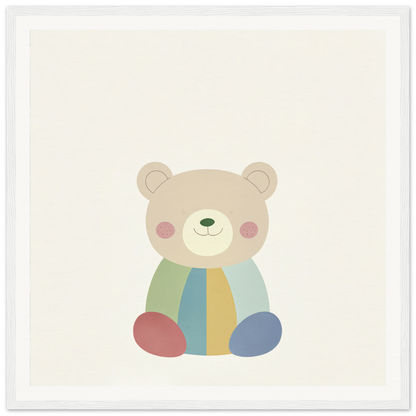 Cute cartoon teddy bear in a vibrant outfit from Patchwork Smile Tales collection