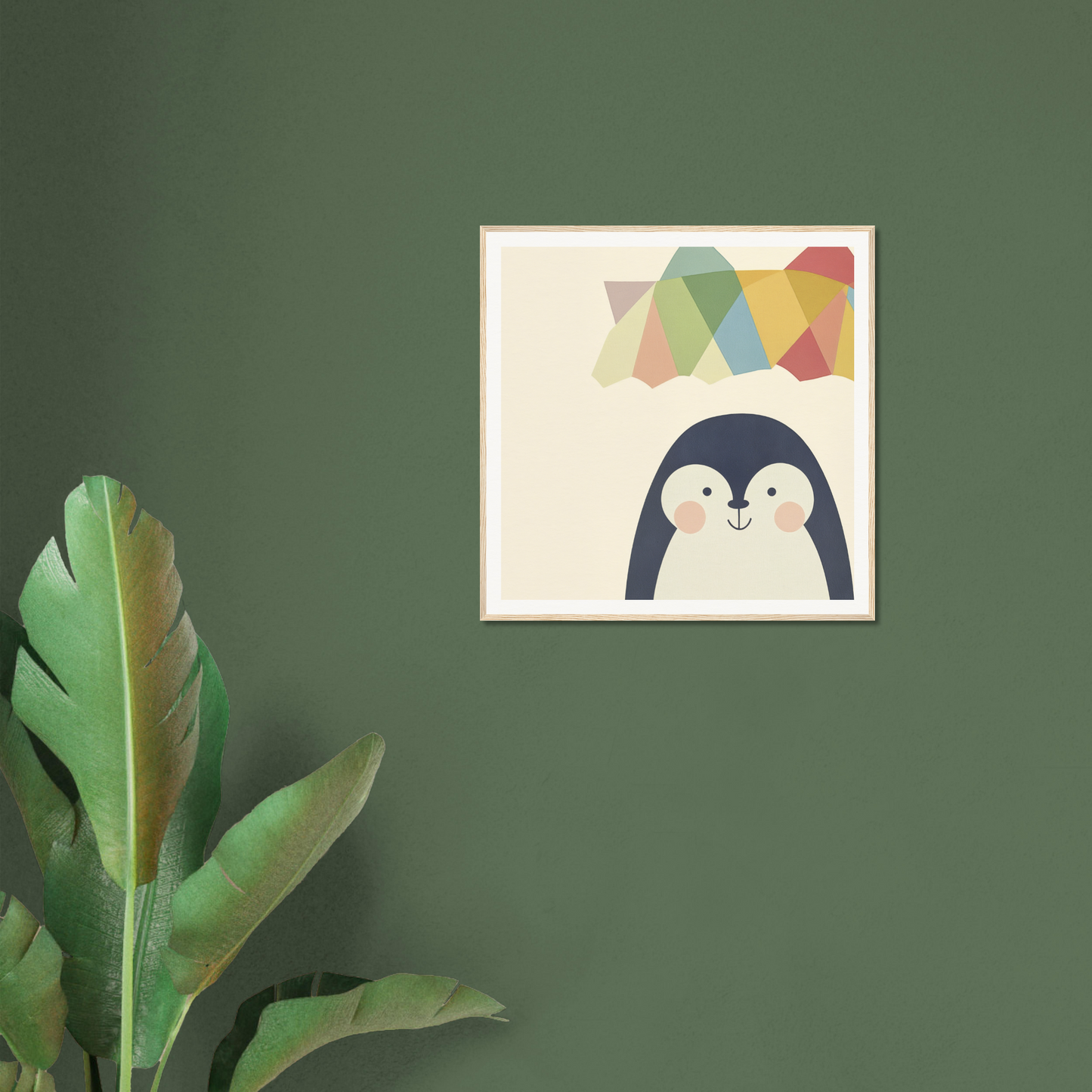 Framed artwork of a cute penguin character, part of the Penguin Prismament special edition