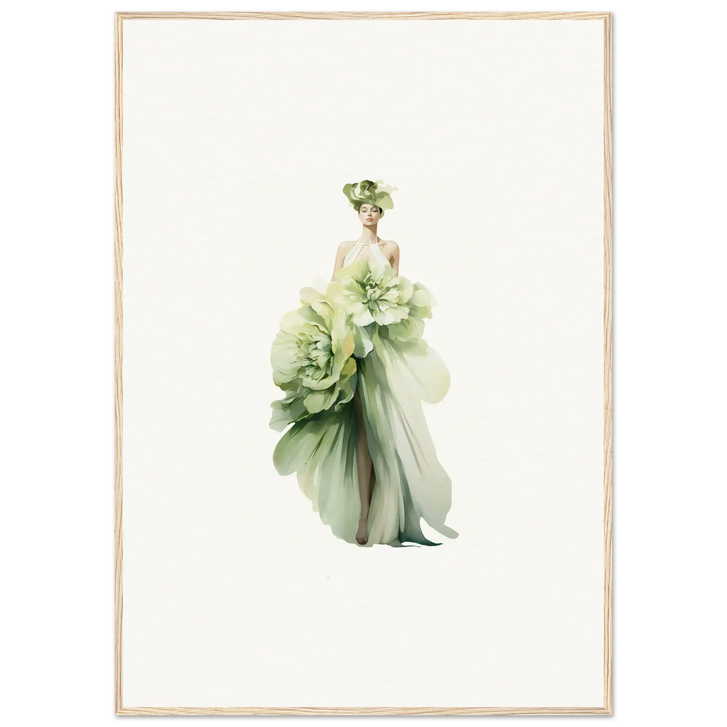 Ethereal figure in a flowing gown for Emergence Dreamspin canvas print decor