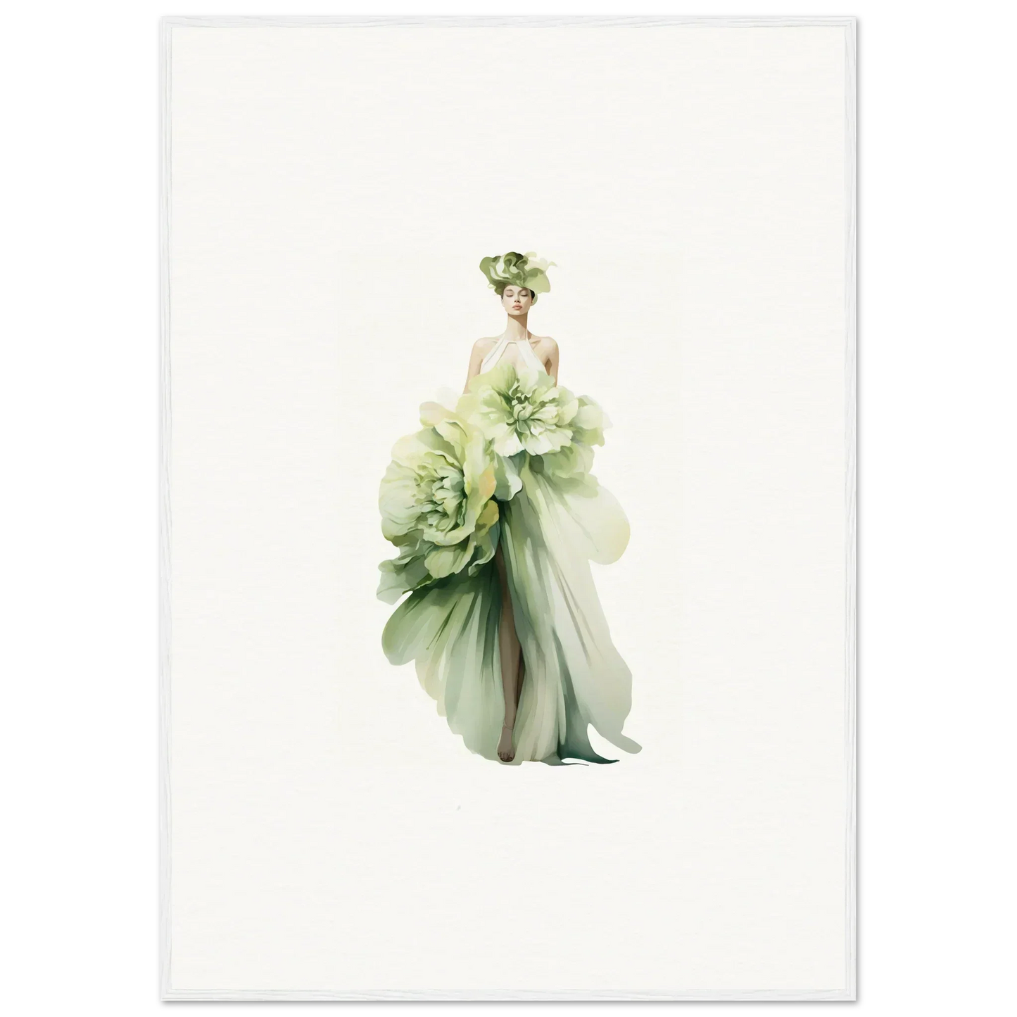 Ethereal floral figure for a dreamy room decoration canvas print, Emergence Dreamspin