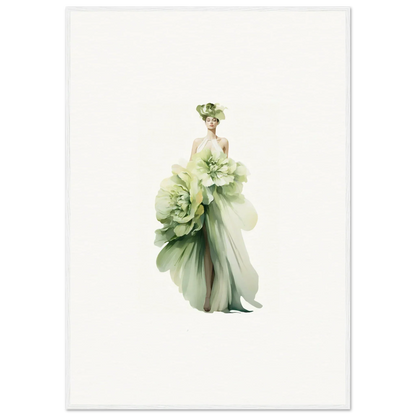 Ethereal floral figure for a dreamy room decoration canvas print, Emergence Dreamspin