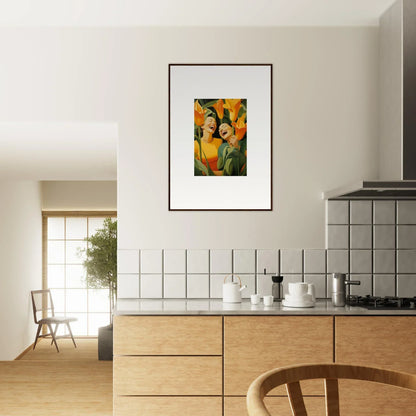 Framed canvas print of Ecstatic Whispers adds vibrant style to your room decoration