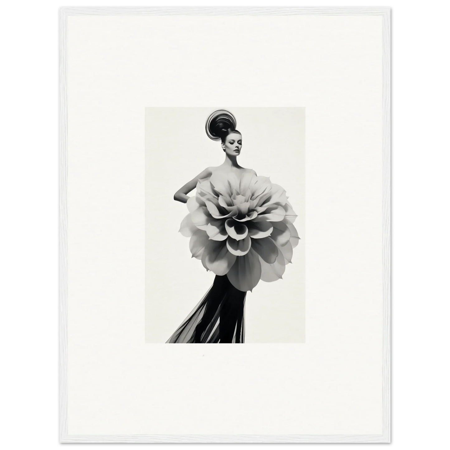 Stunning black and white shot of Phantom Bloom Flourish special edition art™ design