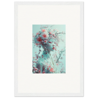 Framed wall art featuring Phantom Blossom Reverie with a floral feminine figure