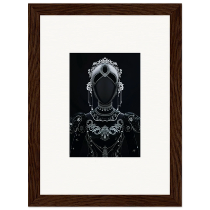 Ornate dark silhouette of a regal figure for Phantom Regal Conduit wall art decor