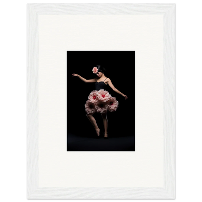 Dancer in a pink floral costume showcasing floral feels for elegant room decor