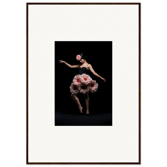 Dancer in pink floral costume showcasing floral feels for vibrant room decor