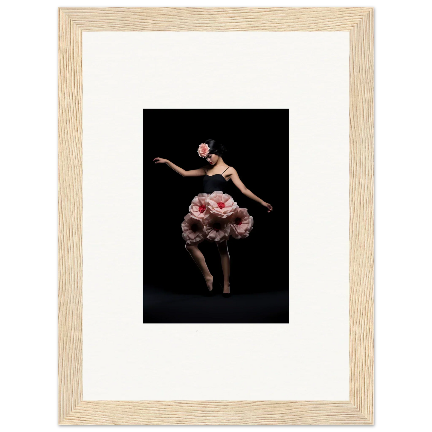 Dancer in pink floral costume showcasing Floral Feels for stunning room decor