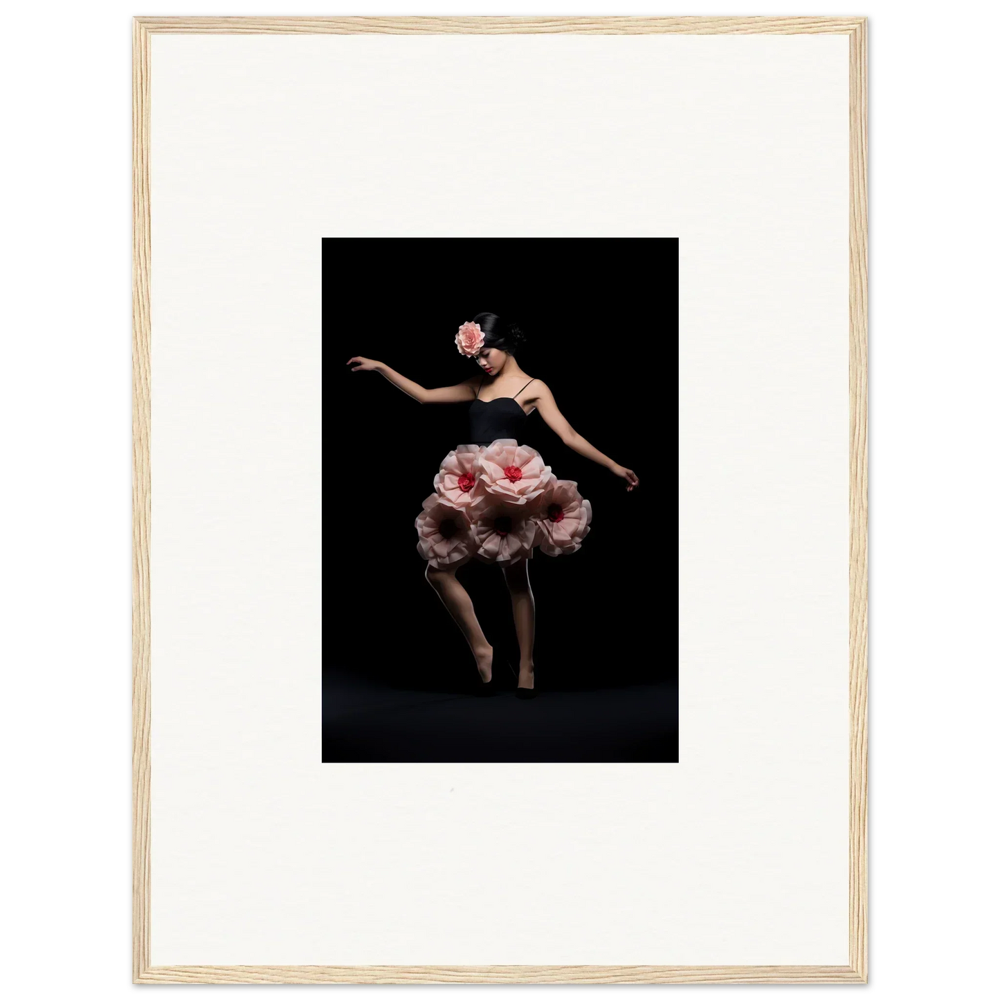 Dancer in pink floral costume showcasing vibrant Floral Feels for elegant room decor