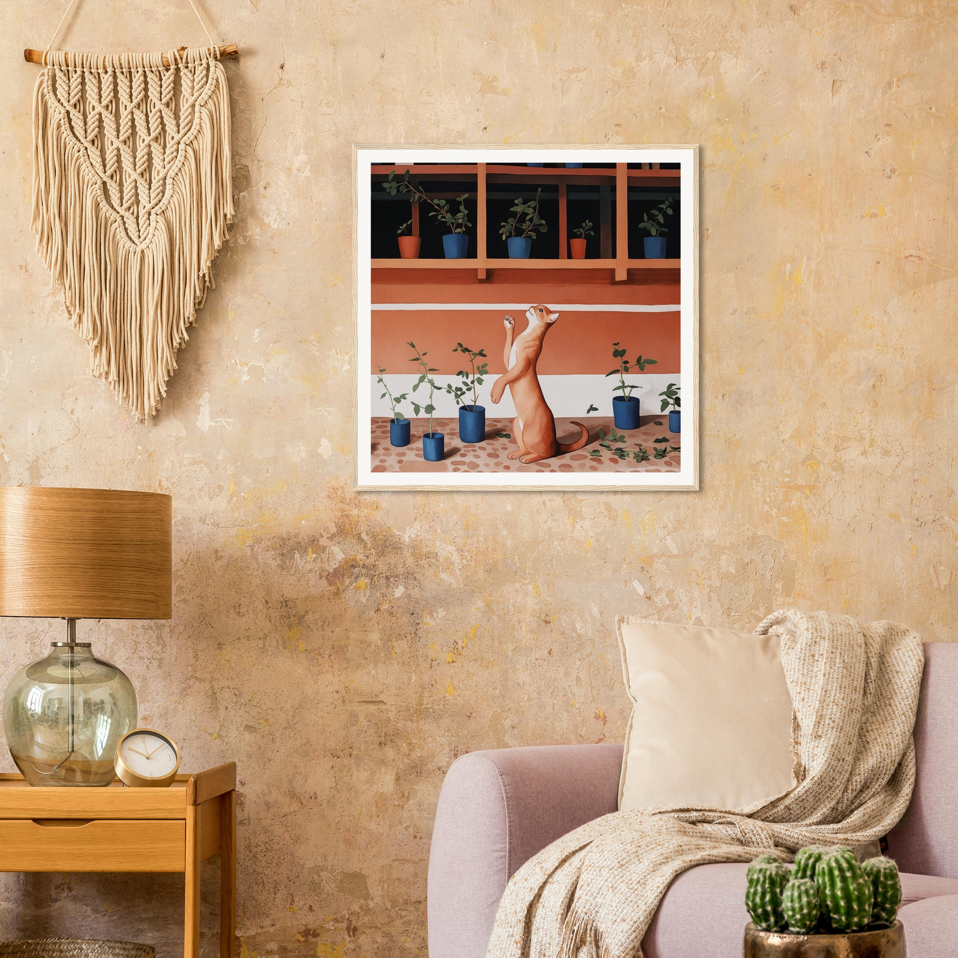 Framed poster of legs in sand at the beach, perfect for nursery decor vibes