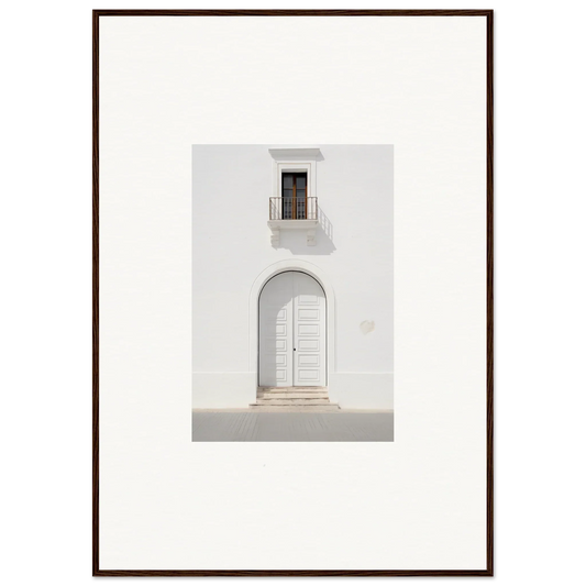 White arched doorway with a window in the Radiant Portal Reverie special edition art™