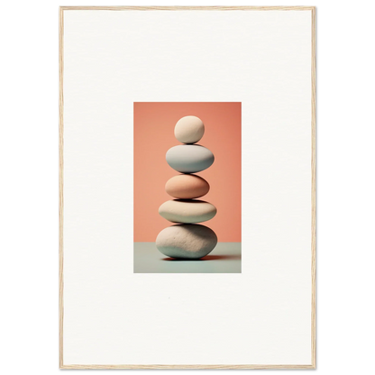 Stack of smooth, balanced stones for a serene Marble Sands room decoration