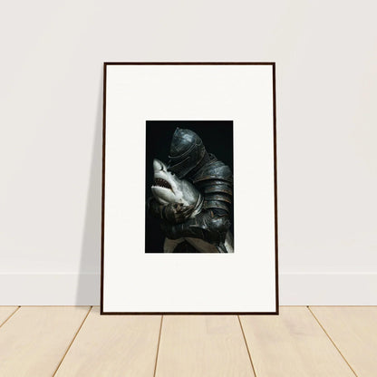 Framed black and white photo of clasped hands for a stylish room decoration with Shark Epiphany