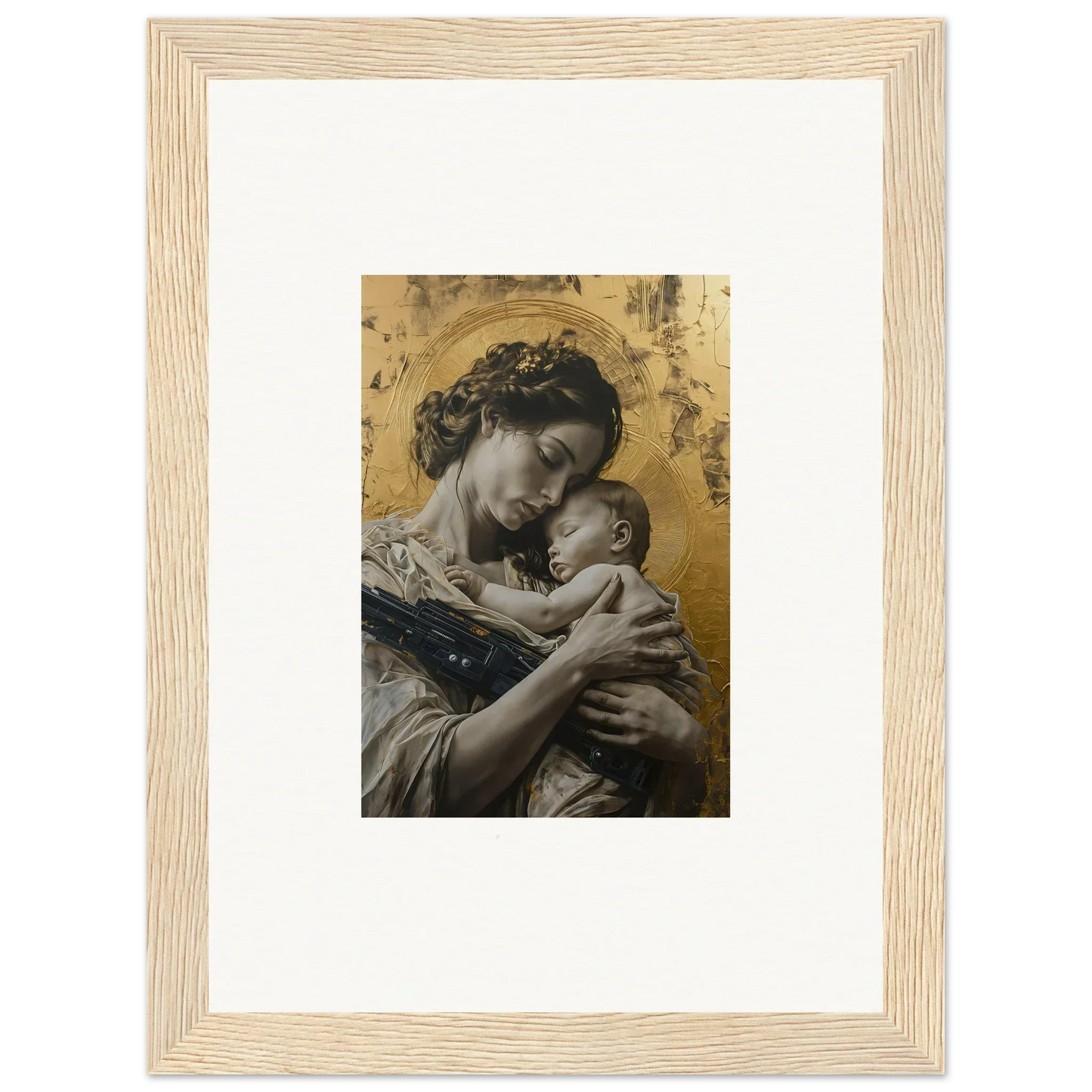 Framed wall art of a mother and infant, perfect for Room Decor in Delta Redux