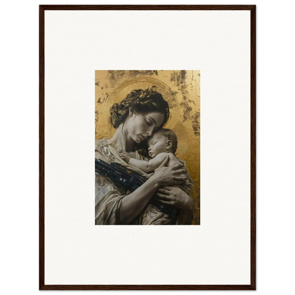 Framed wall art of a mother and infant, perfect for Seraphic Delta Redux room decor