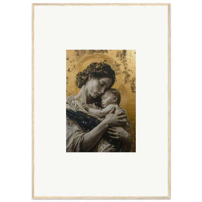 Framed wall art of a woman with a baby, perfect for Delta Redux room decor