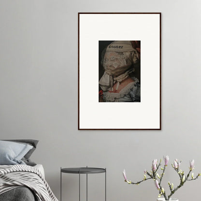 Framed black and white photography with a red accent for stylish room decoration