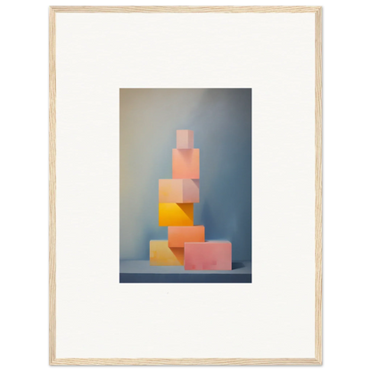 Stacked pastel blocks in Soapstone Tangerine Reverie for a vibrant, artistic touch