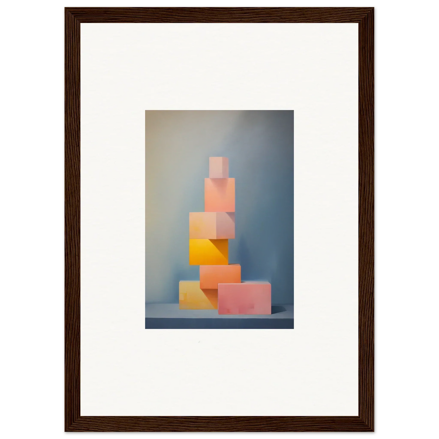 Stacked pastel blocks inspired by Soapstone Tangerine Reverie special edition art™