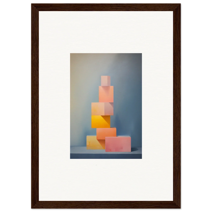 Stacked pastel blocks inspired by Soapstone Tangerine Reverie special edition art™