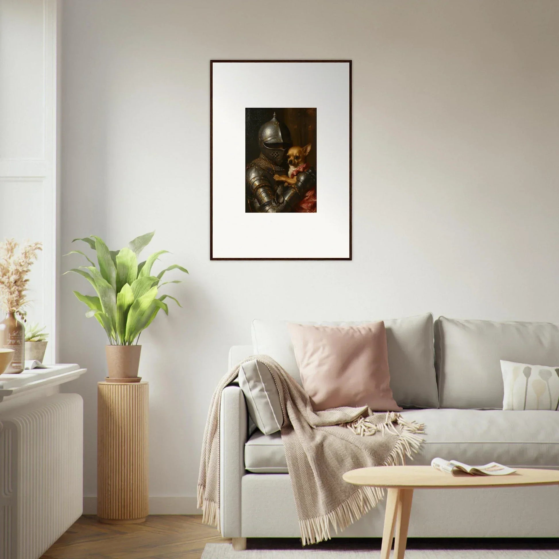 Framed wall art of a dark still life, perfect for cozy room decoration