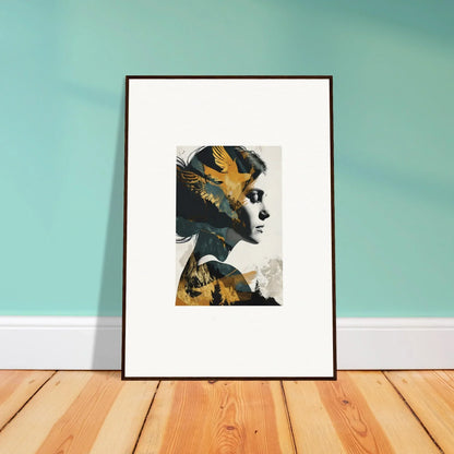 Framed abstract portrait canvas print for your Soulbird Ascension Tableau room decoration