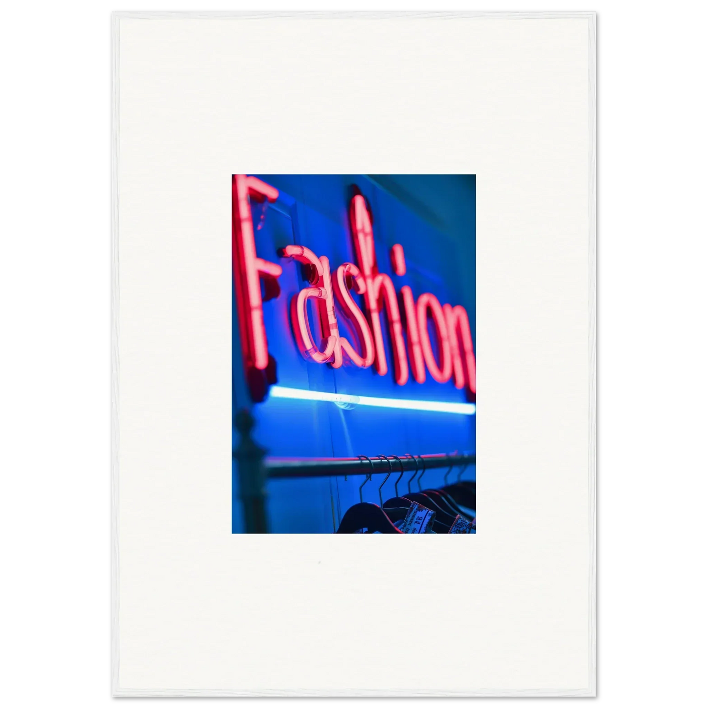 Bright pink neon Fashion sign for trendy room decoration and Chrome Dreams vibes