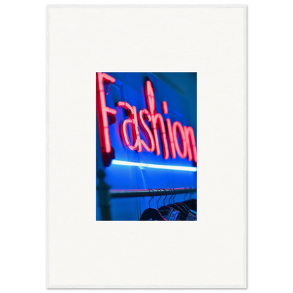 Bright pink neon Fashion sign for trendy room decoration and Chrome Dreams vibes