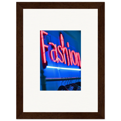 Bright pink neon Fashion sign for trendy room decoration in Chrome Dreams style