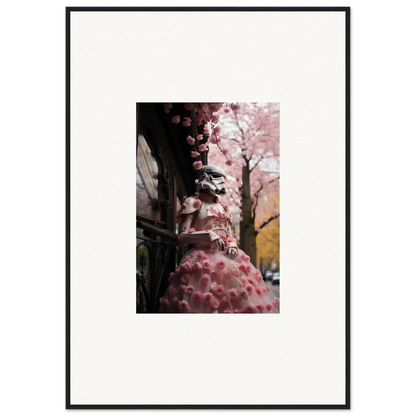 Pink cherry blossoms cascading from a branch in Stormtrooper Sakura Dream art™