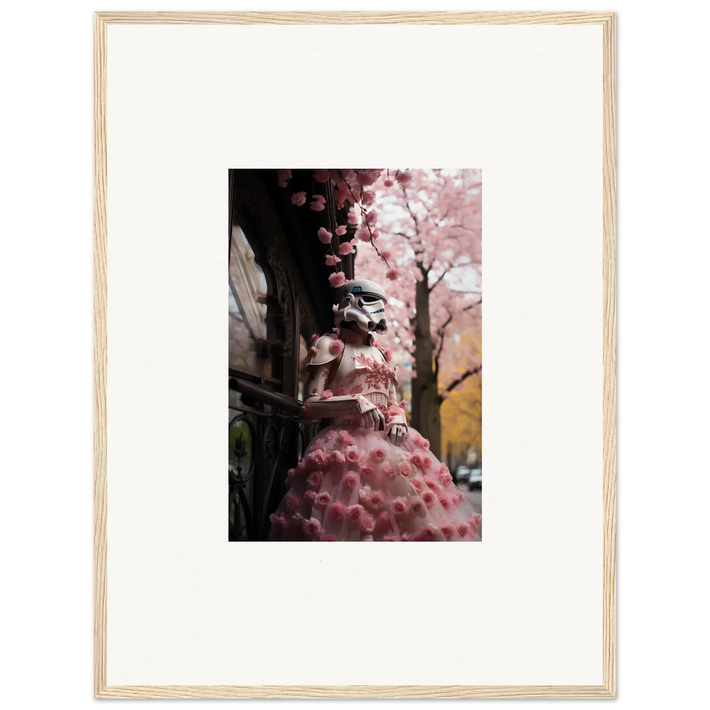 Framed photograph of pink cherry blossoms in bloom from Stormtrooper Sakura Dream