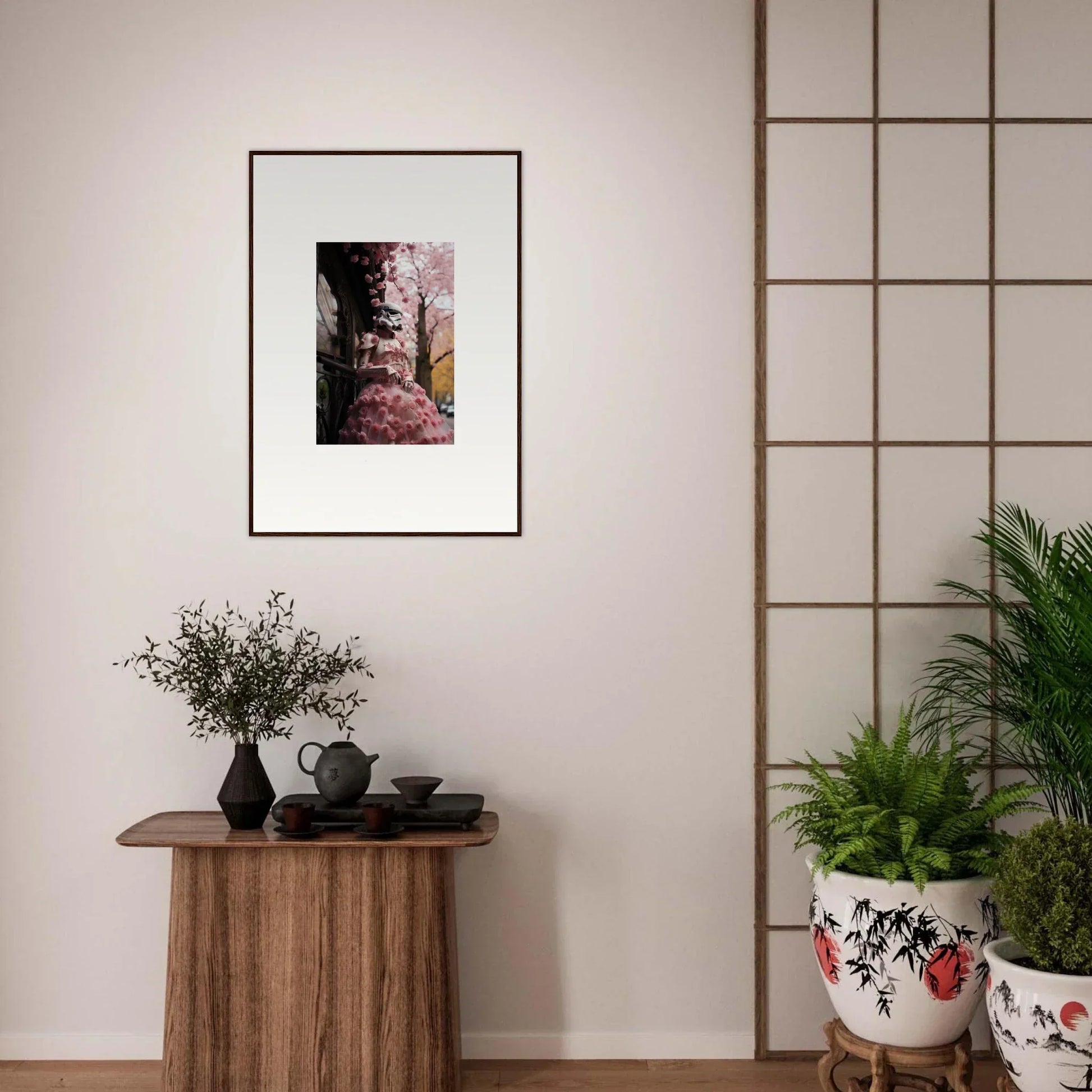 Framed photo of Cherry Blossoms on the wall from Stormtrooper Sakura Dream collection