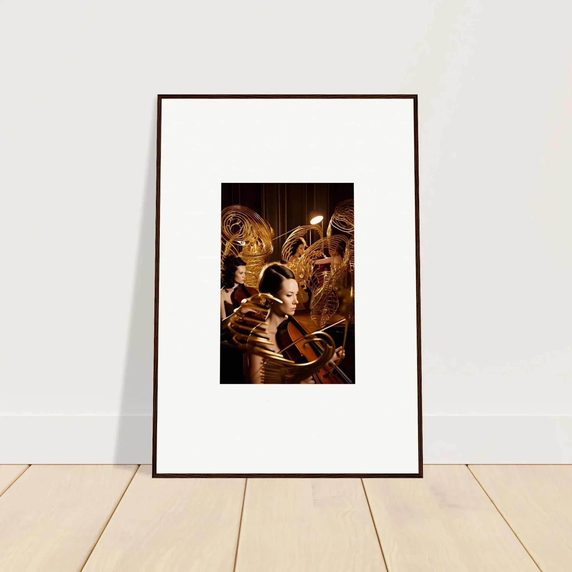 Framed canvas print of a medieval knight with gears, perfect for mint murmurs room decoration